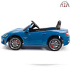 Licensed Blue Maserati With RC Remote,Leather Seat,Rubber Tires ( Newest Version ).