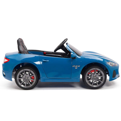 Licensed Blue Maserati With RC Remote,Leather Seat,Rubber Tires ( Newest Version ).