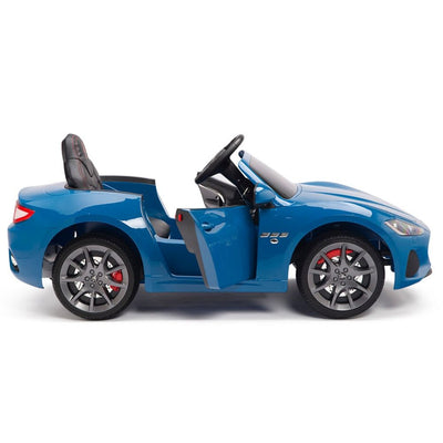 Licensed Blue Maserati With RC Remote,Leather Seat,Rubber Tires ( Newest Version ).