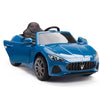 Licensed Blue Maserati With RC Remote,Leather Seat,Rubber Tires ( Newest Version ).