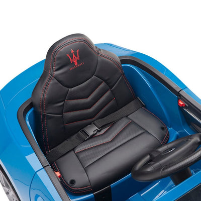 Licensed Blue Maserati With RC Remote,Leather Seat,Rubber Tires ( Newest Version ).