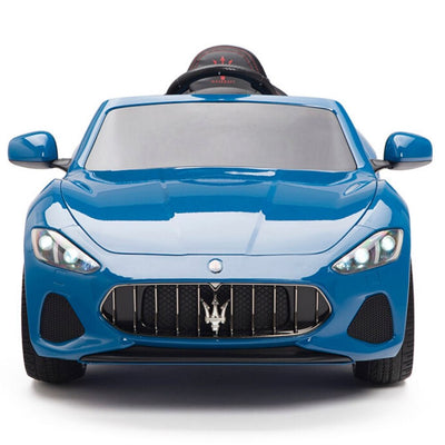 Licensed Blue Maserati With RC Remote,Leather Seat,Rubber Tires ( Newest Version ).