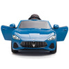 Licensed Blue Maserati With RC Remote,Leather Seat,Rubber Tires ( Newest Version ).