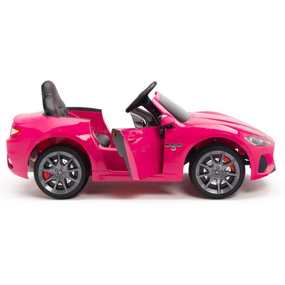 Licensed Pink Maserati With RC Remote,Leather Seat,Rubber Tires ( Newest Version ).