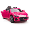 Licensed Pink Maserati With RC Remote,Leather Seat,Rubber Tires ( Newest Version ).