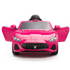 Licensed Pink Maserati With RC Remote,Leather Seat,Rubber Tires ( Newest Version ).