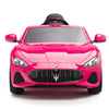 Licensed Pink Maserati With RC Remote,Leather Seat,Rubber Tires ( Newest Version ).