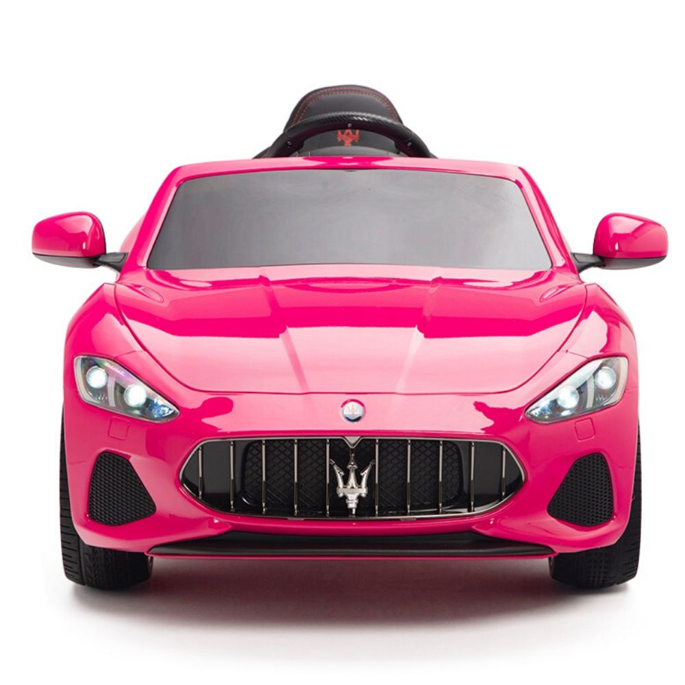 Licensed Pink Maserati With RC Remote,Leather Seat,Rubber Tires ( Newest Version ).