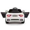 Licensed White Maserati With RC Remote,Leather Seat,Rubber Tires ( Newest Version ).