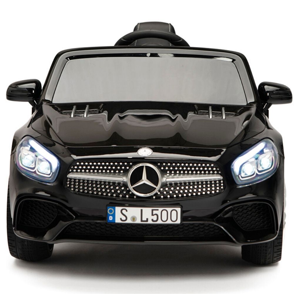 Licensed BLACK Mercedes SL500 with Remote,Leather Seat,Rubber Tires (Newest Versión).