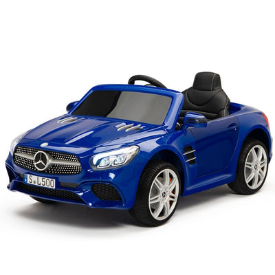 Licensed BLUE Mercedes SL500 with Remote,Leather Seat,Rubber Tires (Newest Versión).