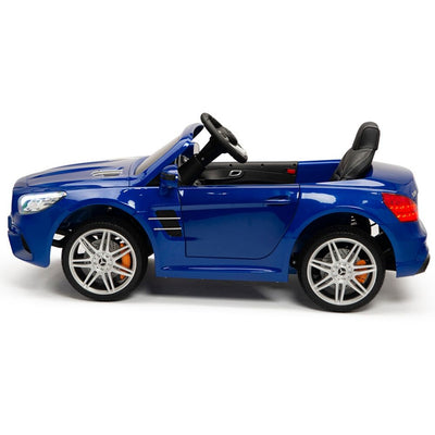 Licensed BLUE Mercedes SL500 with Remote,Leather Seat,Rubber Tires (Newest Versión).