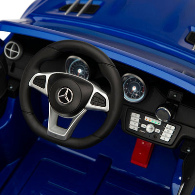 Licensed BLUE Mercedes SL500 with Remote,Leather Seat,Rubber Tires (Newest Versión).