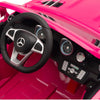 Licensed PINK Mercedes SL500 with Remote,Leather Seat,Rubber Tires (Newest Versión).