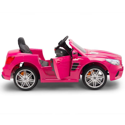 Licensed PINK Mercedes SL500 with Remote,Leather Seat,Rubber Tires (Newest Versión).