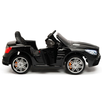 Licensed BLACK Mercedes SL500 with Remote,Leather Seat,Rubber Tires (Newest Versión).