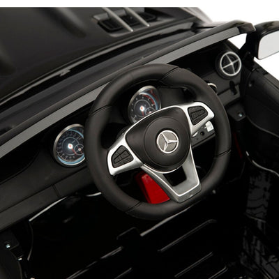 Licensed BLACK Mercedes SL500 with Remote,Leather Seat,Rubber Tires (Newest Versión).