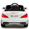 Licensed WHITE Mercedes SL500 with Remote,Leather Seat,Rubber Tires (Newest Versión).