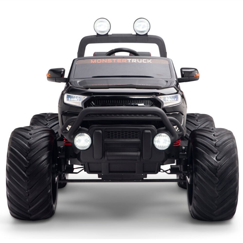 Monster BLACK Truck 4x4 With RC Remote,Rubber Tires (Newest Versión ).