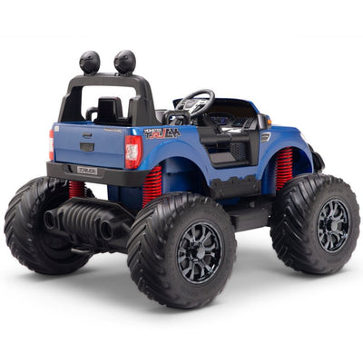 Monster BLUE Truck 4x4 With RC Remote,Rubber Tires (Newest Versión ).