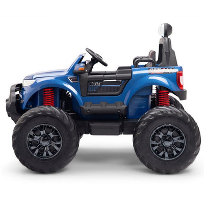 Monster BLUE Truck 4x4 With RC Remote,Rubber Tires (Newest Versión ).