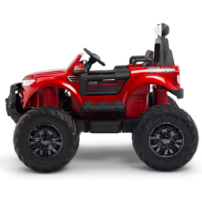 Monster RED Truck 4x4 With RC Remote,Rubber Tires (Newest Versión ).