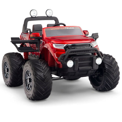 Monster RED Truck 4x4 With RC Remote,Rubber Tires (Newest Versión ).