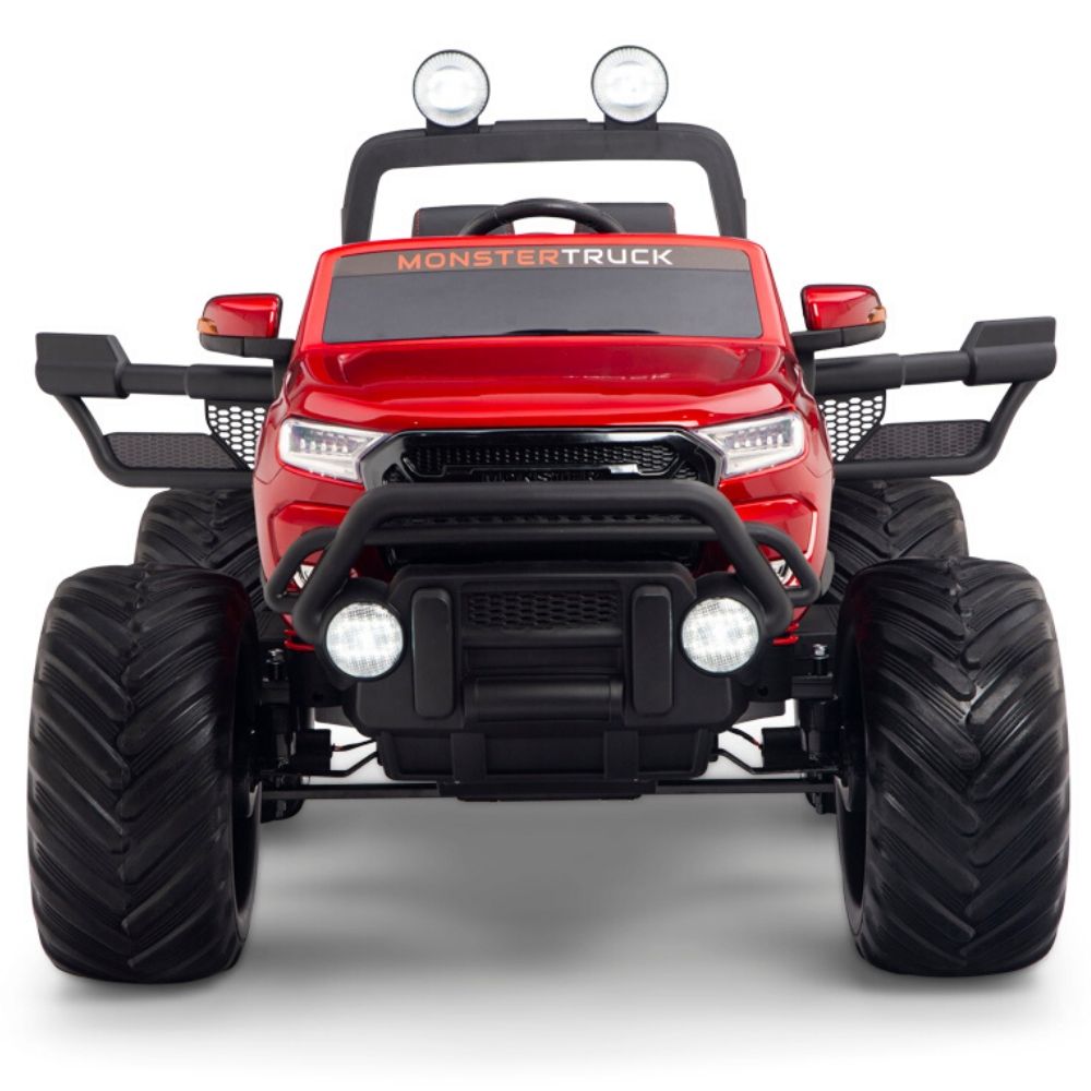 Monster RED Truck 4x4 With RC Remote,Rubber Tires (Newest Versión )