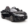 Licensed Black Maserati With RC Remote,Leather Seat,Rubber Tires ( Newest Version ).