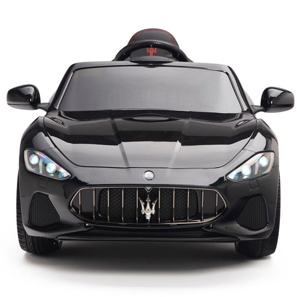 Licensed Black Maserati With RC Remote,Leather Seat,Rubber Tires ( Newest Version )