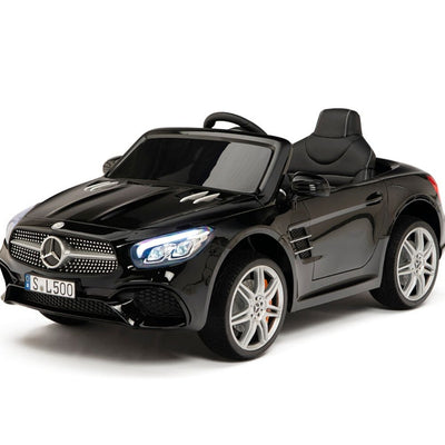 Licensed BLACK Mercedes SL500 with Remote,Leather Seat,Rubber Tires (Newest Versión).