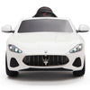 Licensed White Maserati With RC Remote,Leather Seat,Rubber Tires ( Newest Version ).