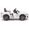 Licensed White Maserati With RC Remote,Leather Seat,Rubber Tires ( Newest Version ).