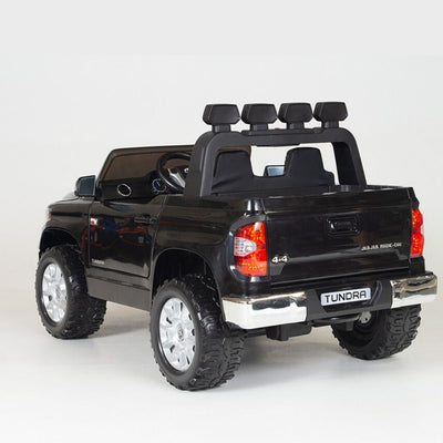 Licensed Black 12V Big Motors Toyota Tundra With Rubber Tires,RC Remote (Newest Versión )