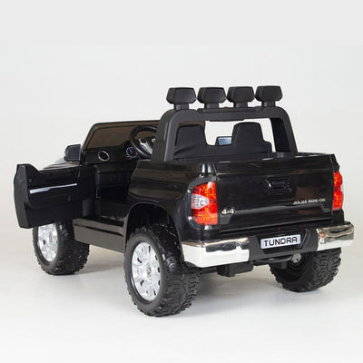 Licensed Black 12V Big Motors Toyota Tundra With Rubber Tires,RC Remote (Newest Versión )