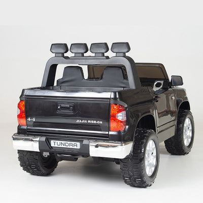 Licensed Black 12V Big Motors Toyota Tundra With Rubber Tires,RC Remote (Newest Versión )