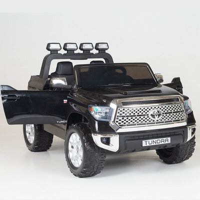 Licensed Black 12V Big Motors Toyota Tundra With Rubber Tires,RC Remote (Newest Versión )