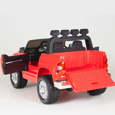 Licensed Red 12V Big Motors Toyota Tundra With Rubber Tires,RC Remote (Newest Versión )