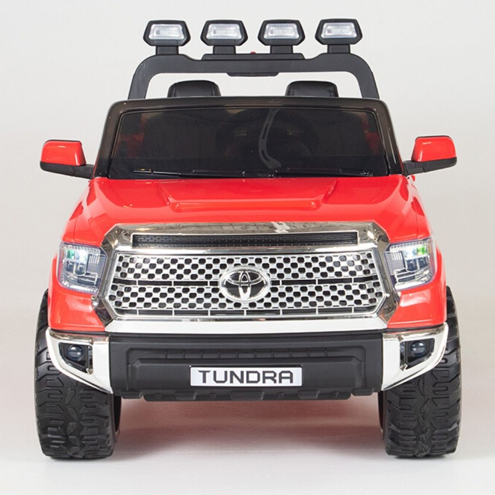 Licensed Red 12V Big Motors Toyota Tundra With Rubber Tires,RC Remote (Newest Versión )