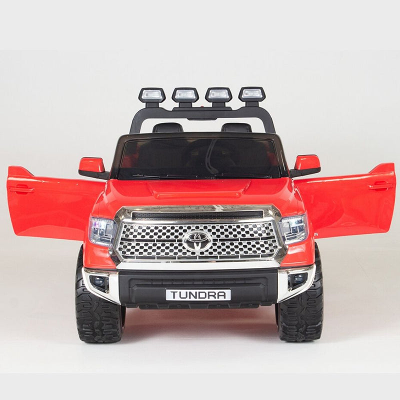 Licensed Red 12V Big Motors Toyota Tundra With Rubber Tires,RC Remote (Newest Versión )