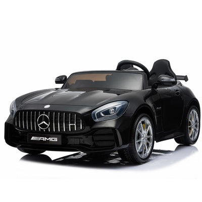 Black  Licensed Mercedes GTR with RC Remote,2 Leather Seat,Painted and Real EVA Rubber Tires ( Newest Versión).