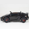 Black Licensed Lamborghini Ride On Car with Leather Seat,Remote and Rubber Tires (Newest Version).