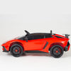 Red Licensed Lamborghini Ride On Car with Leather Seat,Remote and Rubber Tires (Newest Version).