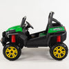 Two seater Green UTV 4x4 12Volt with Remote and Rubber Tires.