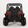 Two seater Green UTV 4x4 12Volt with Remote and Rubber Tires.