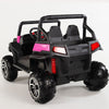 Two seater PINK UTV 4x4 12Volt with Remote and Rubber Tires.