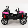 Two seater PINK UTV 4x4 12Volt with Remote and Rubber Tires.