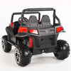 Two seater Red UTV 4x4 12Volt with Remote and Rubber Tires.