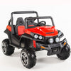 Two seater Red UTV 4x4 12Volt with Remote and Rubber Tires.