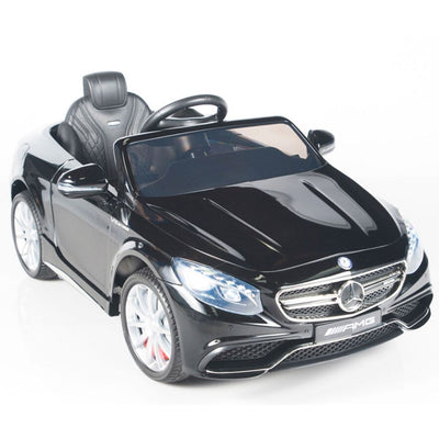 Black Licensed Mercedes 12V Ride On with RC/Remote,Mp3 Player,Real EVA Rubber Tires (Latest Versión).